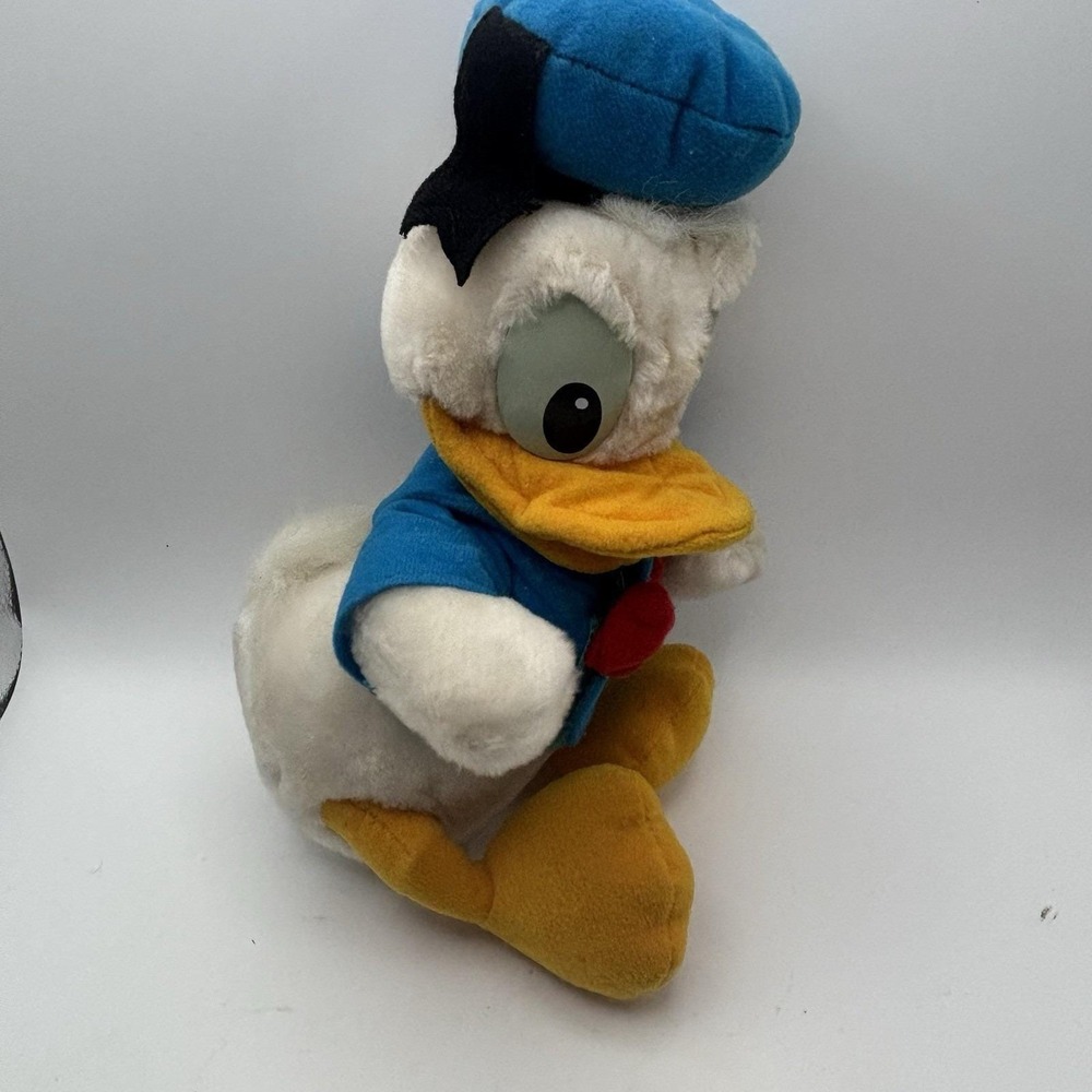 Vintage Disney Parks Authentic Original Donald Duck Stuffed Plush Toy 12 Inches